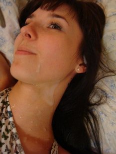 Камшоты на прекрасные лица молодых партнерш