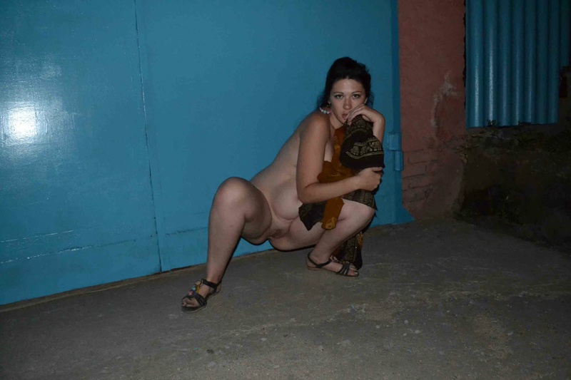 Голая эксгибиционистка гуляет ночью по улицам 3 фото Голая эксгибиционистка гуляет ночью по улицам 3 фото